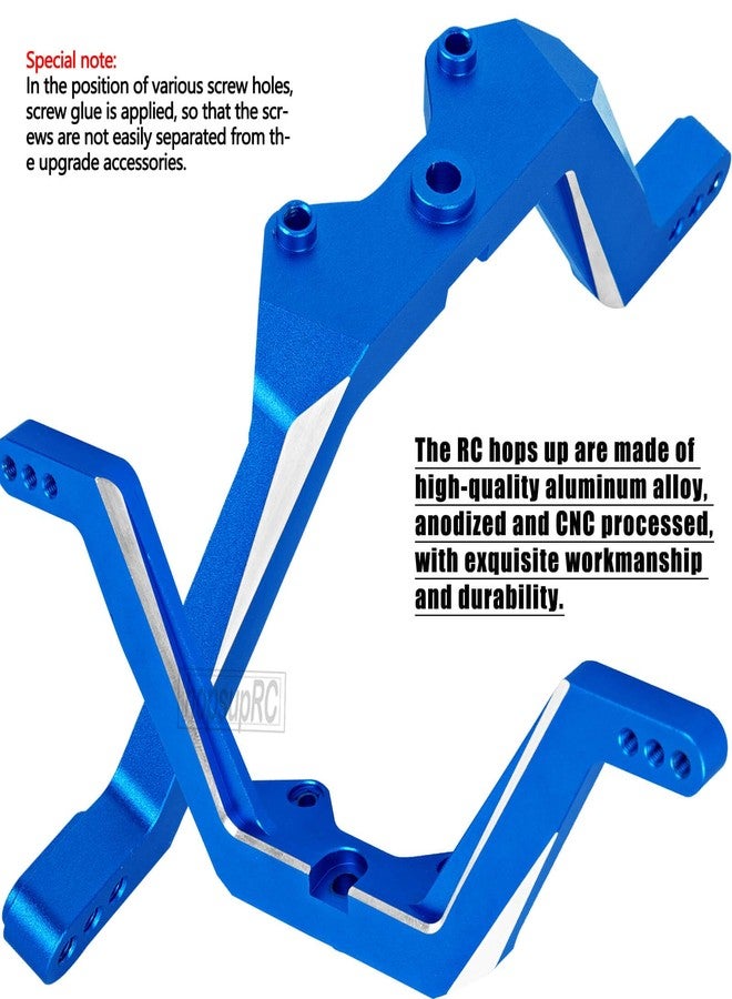 hopsupRC RC Front Shock Vertical Relocator Upgrades Parts for 1/10 Drag Slash 1967/Slash 2WD LCG/Chevrolet C10.Navy Blue - Image 4
