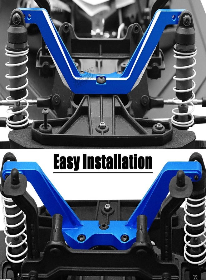 hopsupRC RC Front Shock Vertical Relocator Upgrades Parts for 1/10 Drag Slash 1967/Slash 2WD LCG/Chevrolet C10.Navy Blue - Image 3