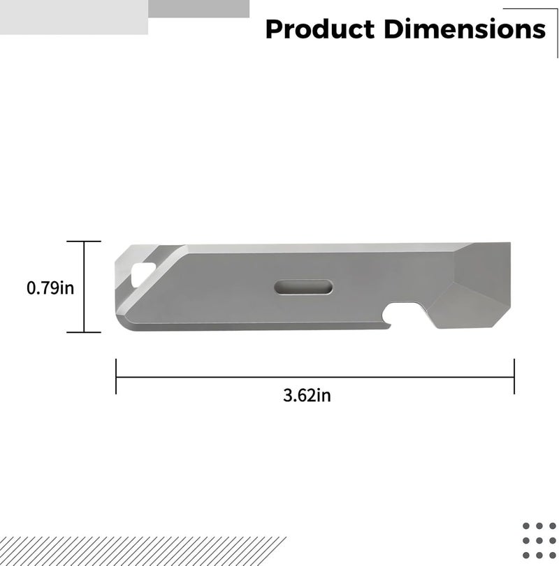Portable Mighty Bar, Titanium Pry Bar, 3.6 In Keyhole Design, Bottle Opener, Mini Outdoor Survival Pry Tool - Image 4