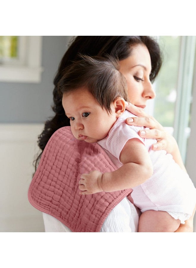 لوكسي مناديل تجشؤ موسلين من لوكسي، مصنوعة من القطن بنسبة 100%، مقاس كبير 20×10 بوصة، ناعمة للغاية وعالية الامتصاص، عبوة من 6 قطع من مناديل تجشؤ الأطفال للأولاد والبنات (متعددة الألوان) - Image 2