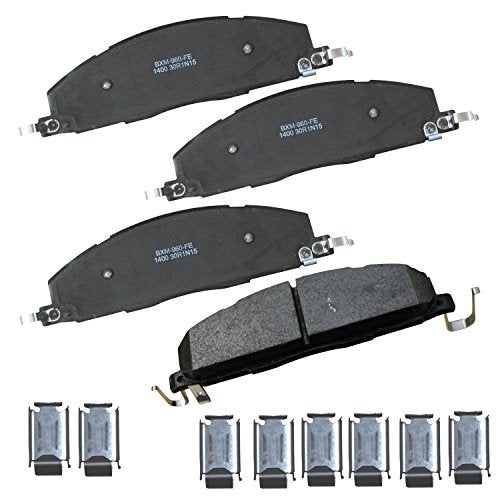 Bendix Premium SBM1400 Semi-Metallic Rear Brake Pads for Dodge Ram 2500 2010-2009, Ram 3500 2010-2009, Ram 4000 2010-2009, Ram 2500 2018-2011, 3500 2018-2011, 4000 2014-2011 - Image 1