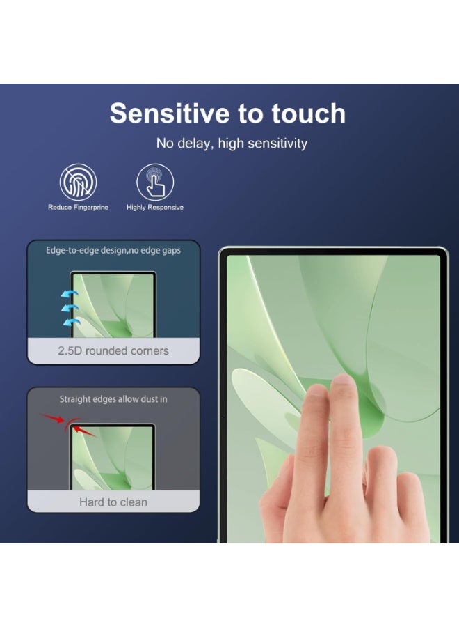 Screen protector compatible with Huawei MatePad 12 X, tempered glass with 9H hardness, scratch-resistant, compatible with Huawei MatePad 12 X 12-inch tablet, high-quality transparent glass (piece) - Image 4