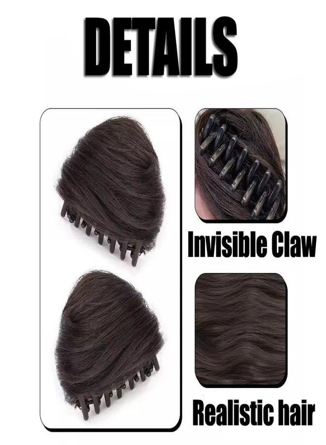 إيلاندي قطعتان من وصلات شعر على شكل آذان قطة، كعكة شعر على شكل دونات، مشابك صغيرة على شكل مخالب، وصلات شعر صناعية فوضوية، إكسسوارات شعر مستعار، وصلات شعر ذيل حصان مرفوعة، إكسسوارات شعر مستعار صناعية للكوسبلاي - Image 3