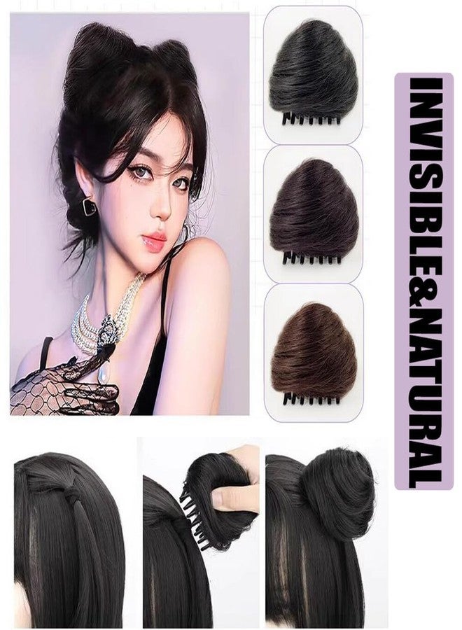 إيلاندي قطعتان من وصلات شعر على شكل آذان قطة، كعكة شعر على شكل دونات، مشابك صغيرة على شكل مخالب، وصلات شعر صناعية فوضوية، إكسسوارات شعر مستعار، وصلات شعر ذيل حصان مرفوعة، إكسسوارات شعر مستعار صناعية للكوسبلاي - Image 5