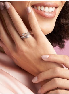 PANDORA PANDORA Wrap Arrow Ring in Sterling Silver with Clear Cubic Zirconia  - Image 2
