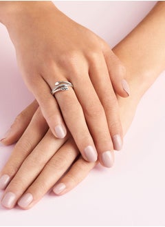 PANDORA PANDORA Wrap Arrow Ring in Sterling Silver with Clear Cubic Zirconia  - Image 5