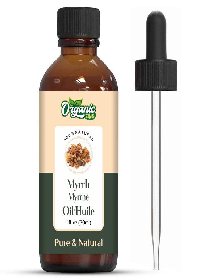 Organic Zing Myrrh Oil 30 ml – Cosmetic Grade Myrrh Oil for Skin & Hair Care | Anti-Aging, Healing Oil for DIY Beauty Formulations