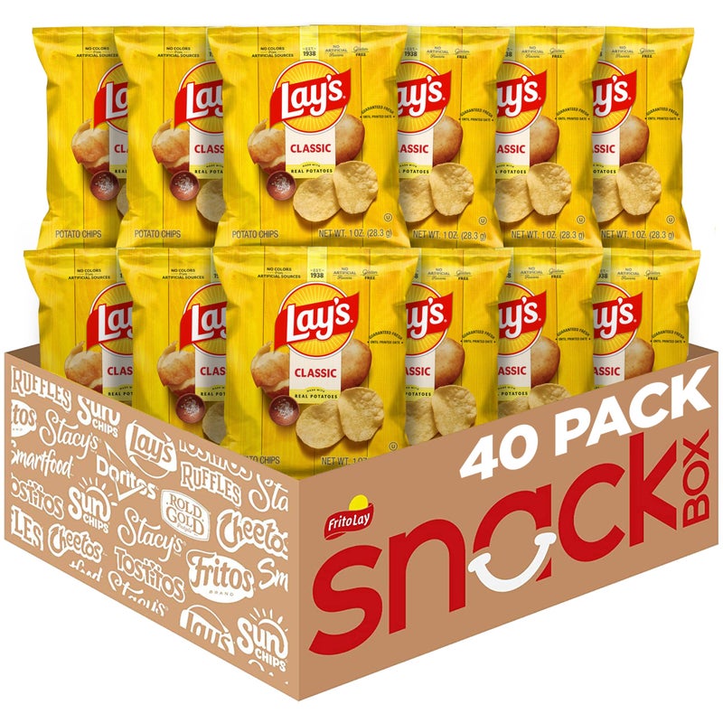 Lay's Lays Potato Chips Classic 1 Ounce Pack of 40 - Image 3