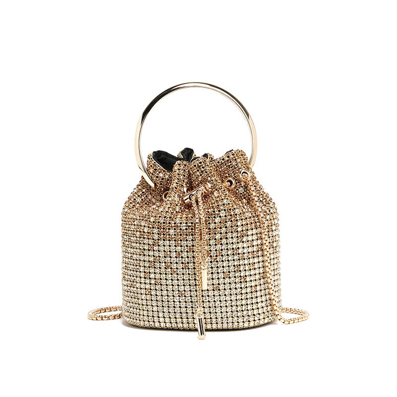 Bags For Women Dinner Bags Handbags Fashionable Rhinestone Bags High-End Diamond Bucket Bags For Women - Image 1