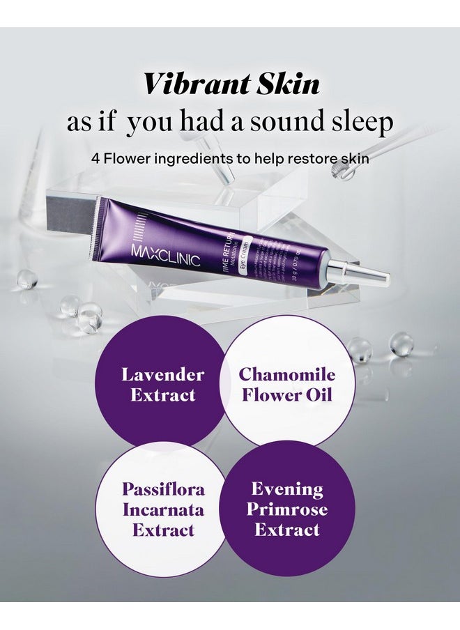 maxclinic Time Return Melatonin Eye Cream For Dark Circles & Fine Lines Clarifying Eye Cream For Bags Under Eyes Firming Eye Cream For Fine Lines Moisturizing Eye Cream For Eye Care (0.70 Oz)  - Image 5