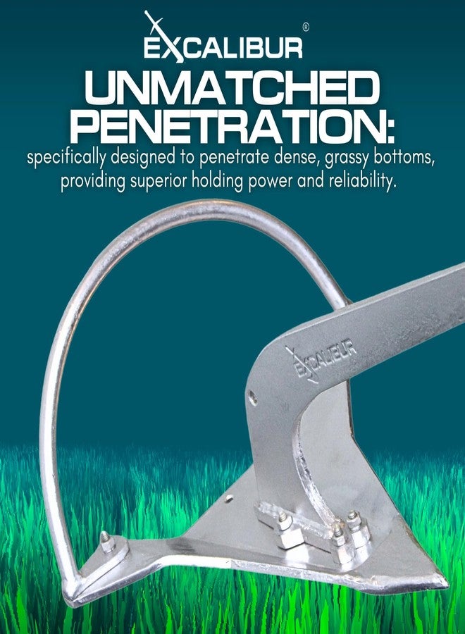 Excalibur APEX Anchor (2.2 LB):Next Gen Bolt-Together Hot Dipped Galvanized-Steel Shovel-Scoop Style Boat/Yacht/Sailboat Anchor - Image 4