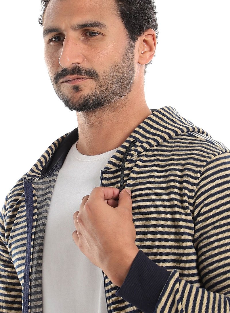 سيزار هود رجالي مقلم سوستة - Image 4