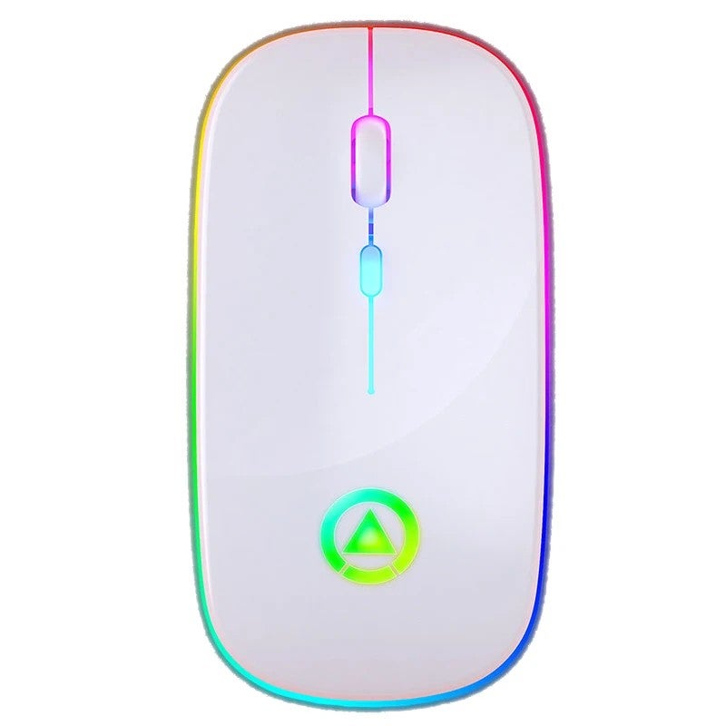 Y&D Mini Ultra-Thin Silent Click LED Wireless Mouse, 2.4GHz Rechargeable Gaming Mouse for Laptop Computer - Image 3