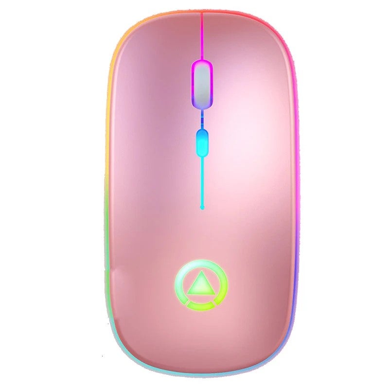 Y&D Mini Ultra-Thin Silent Click LED Wireless Mouse, 2.4GHz Rechargeable Gaming Mouse for Laptop Computer - Image 5