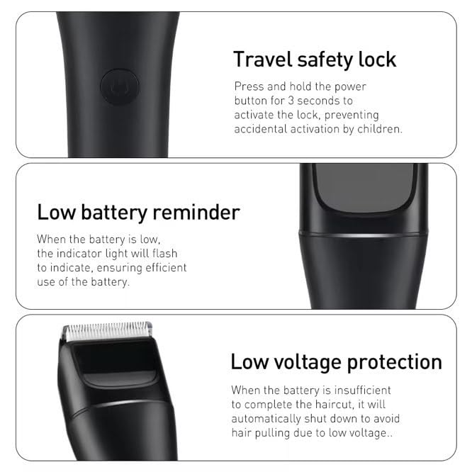EZION Beard Trimmer for Men | Corded & Cordless Use | 120 Mins Battery | Ceramic Blades | USB-C Fast Charging | Travel Lock, LED Indicator | Body Hair Trimmer | Precision Grooming | 2-Year Replacement - Image 2