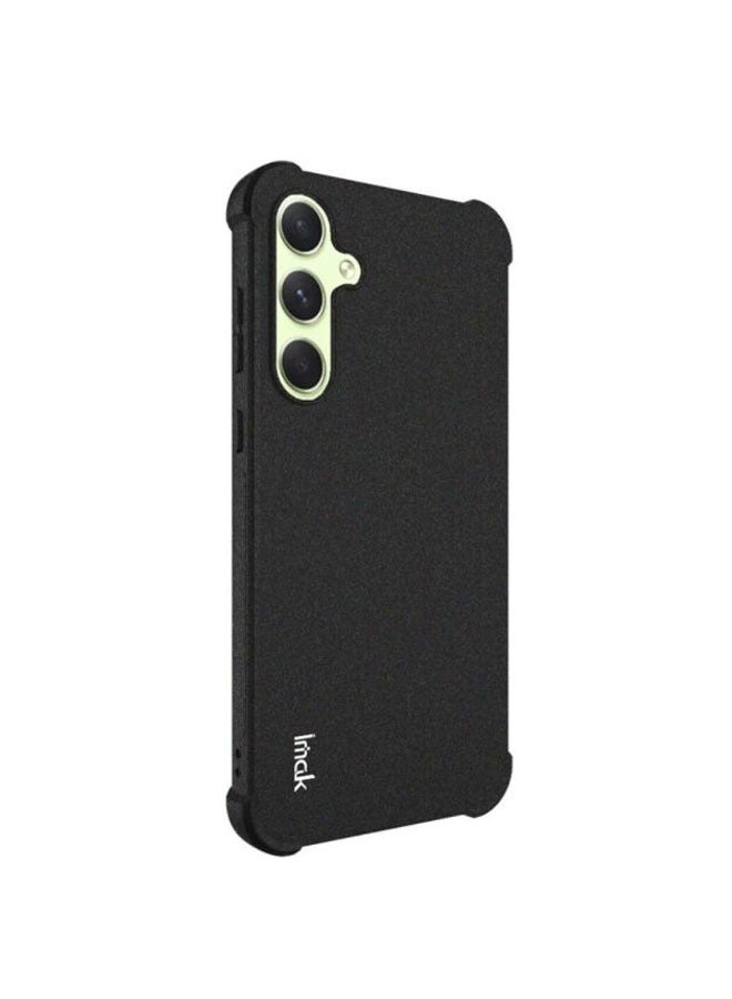 عام حافظة هاتف Samsung Galaxy A35، مزودة بوسادات هوائية في الزوايا الأربع، ومصنوعة من مادة سميكة للحماية، تغطي الجهاز بالكامل بتصميم ناعم - Image 3