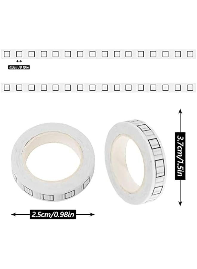 6 Pieces of Checkbox Washi Tape, 8mm Thin Self-Adhesive Craft Planner Tape for Home, School, Office, DIY, Scrapbooking, Gift Wrapping, and Photos. - Image 3
