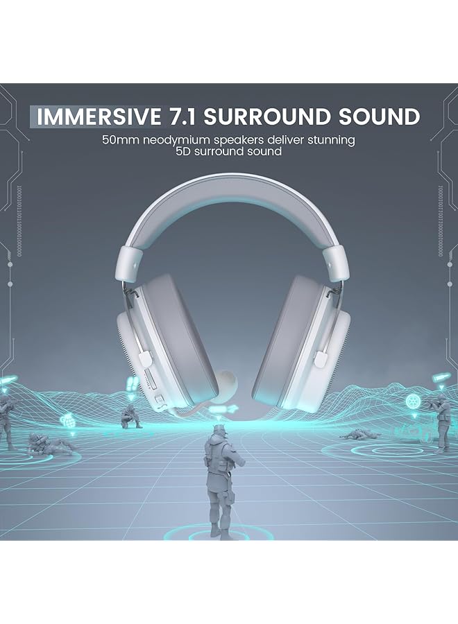 EKSA Usb Gaming Headset For Pc Wired Computer Headphone With Detachable Noise Cancelling Mic 7.1 Surround Sound 50Mm Driver Laptop Headset With Microphone For Ps4/Ps5 Xbox One Laptop Work - Image 2