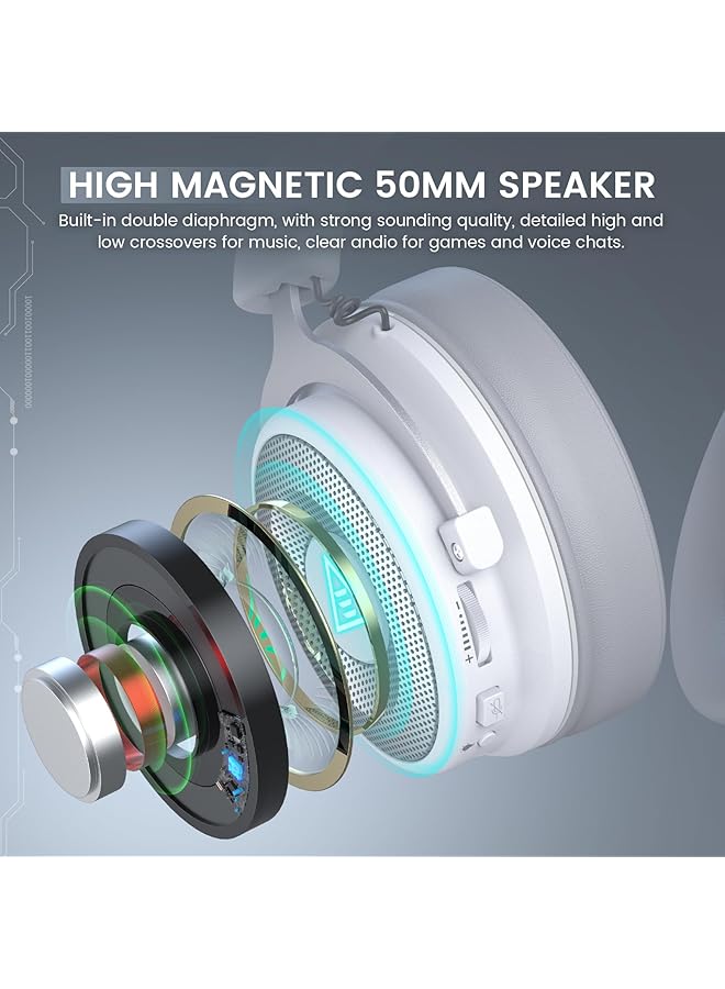 EKSA Usb Gaming Headset For Pc Wired Computer Headphone With Detachable Noise Cancelling Mic 7.1 Surround Sound 50Mm Driver Laptop Headset With Microphone For Ps4/Ps5 Xbox One Laptop Work - Image 4