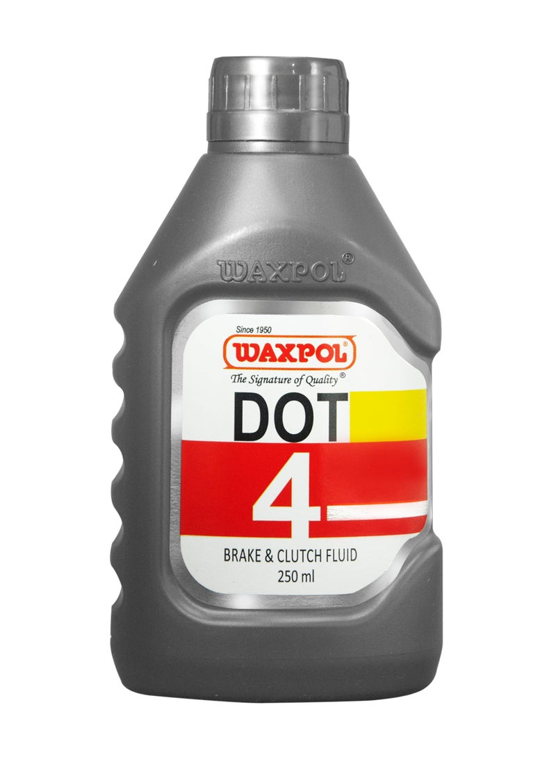 Waxpol DOT 4 Premium Brake & Clutch Fluid 250 ml (For Disc & Drum Brake including ABS System,Hydraulic Clutch System) - Image 5