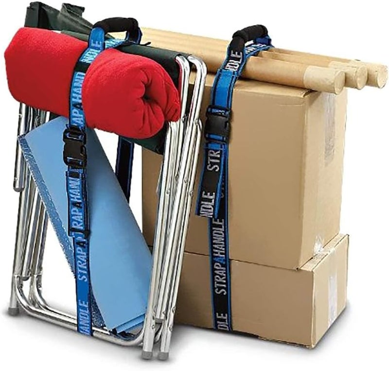 Strap-A-Handle 8’ Carry Strap with Handle | Adjustable Belt | Easy, Safe, Secure, Lifting, Moving, Carrying Heavy Boxes, Groceries | Best Luggage Strap ( 8ft. Length, 50lb. Capacity) - Image 4