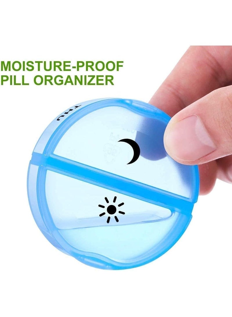 Weekly Pill Organizer, Large Daily Pill Box, Am Pm Pill Case, 7 Day 2 Times A Day, Easy to Open, Quickly Identify, Portable Design, for Vitamin, Fish Oil, Supplements - Image 5