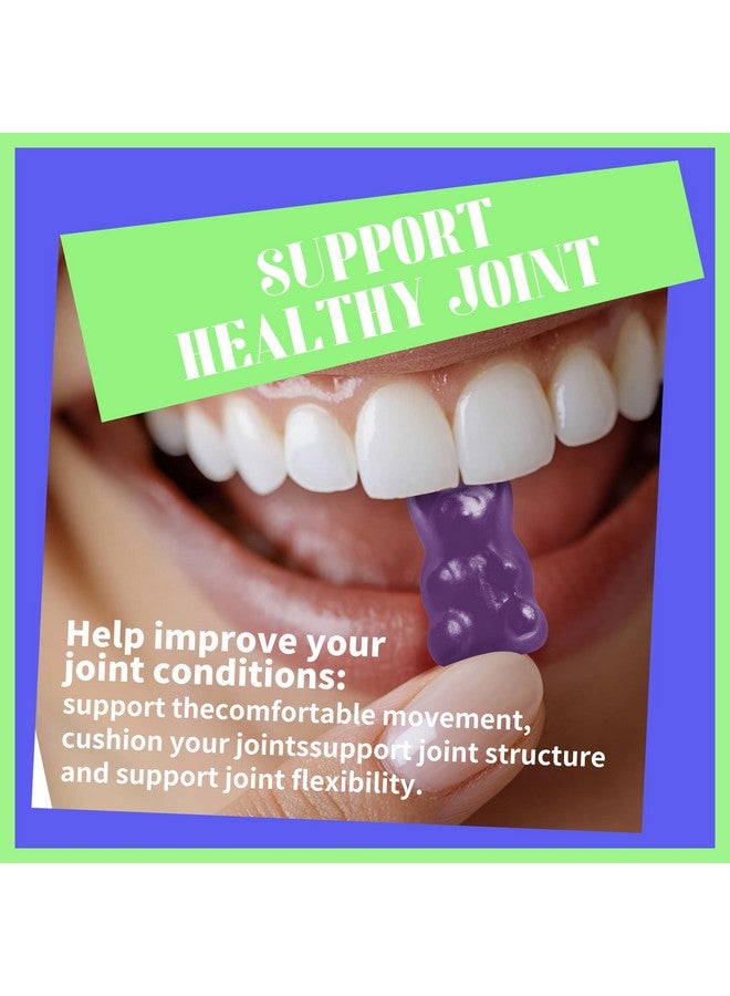 Pets Purest جلوكوزامين كوندروايتين جومي مع MSM و إلدربيري - دعم المفاصل، مكمل دعم المناعة المضاد للأكسدة للبالغين، الرجال والنساء. 60 جومي بالتوت الأزرق - Image 5