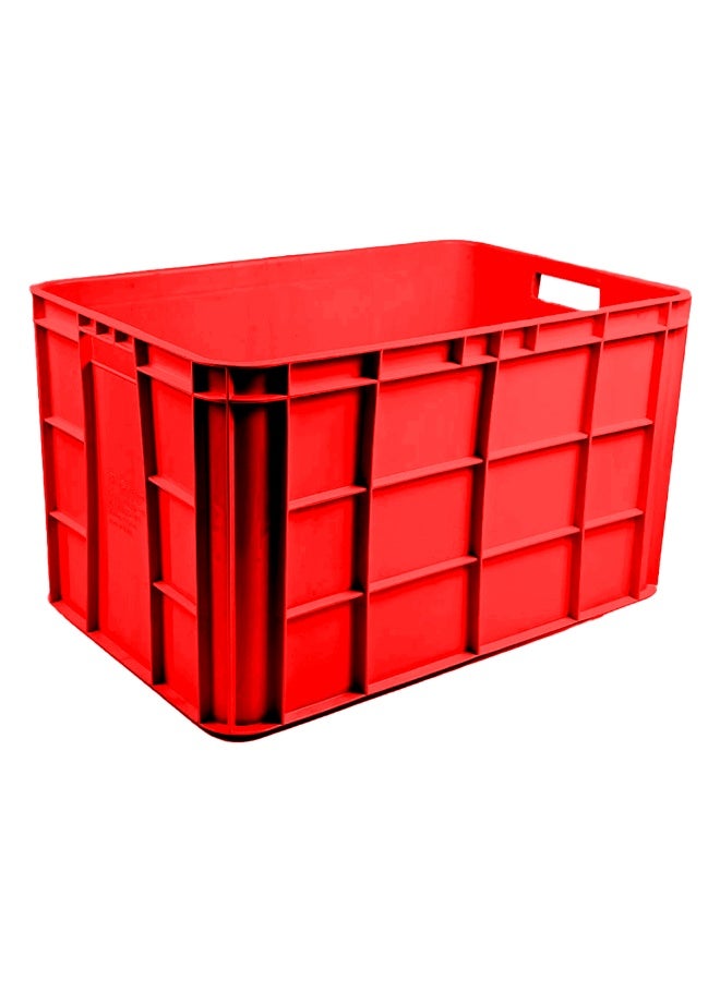 Plastica Industries LLC Fish Crate 600x400x350mm, 70L Stackable Plastic Storage Box for Fishing, Seafood, Cold Storage, Transport & Industrial Use - Red - Image 3