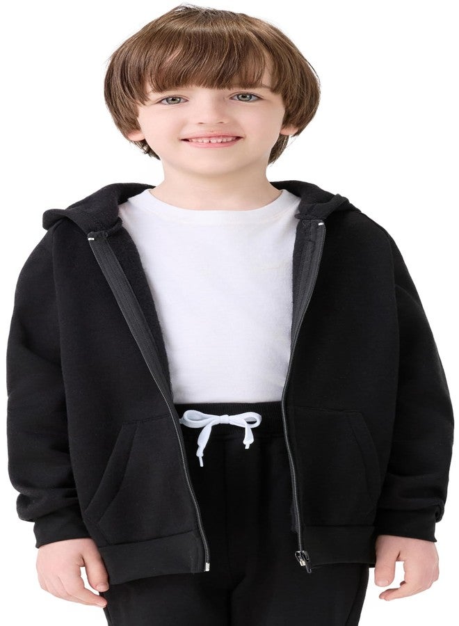 VOGRYE 3 Packs Baby and Toddler Boys Long Sleeve Full-Zip Hoodies Infant Fleece Hooded Sweatshirts Jacket with Pouch Pockets - Image 5