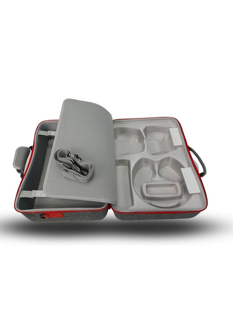 Angry Bull PS5 Bag travel Storage Case, Waterproof and shockproof hard hand bag, Portable Protective PS Console bag (GRAY) - Image 4
