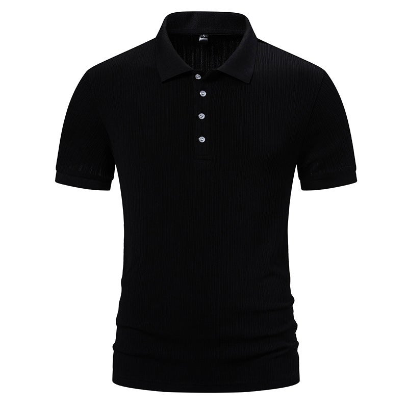 Men'S New Pit Lapel Short Sleeve T-Shirt 030P35 - Image 1