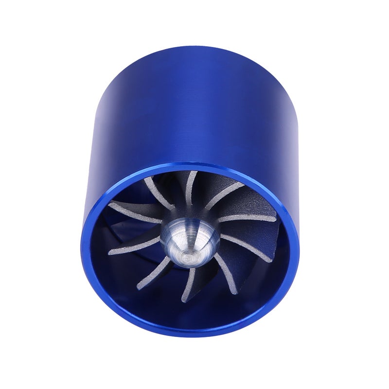55mm Car Air Intake Turbonator Single Fan Turbine Super Charger Gas Fuel Saver Turbo - Image 3