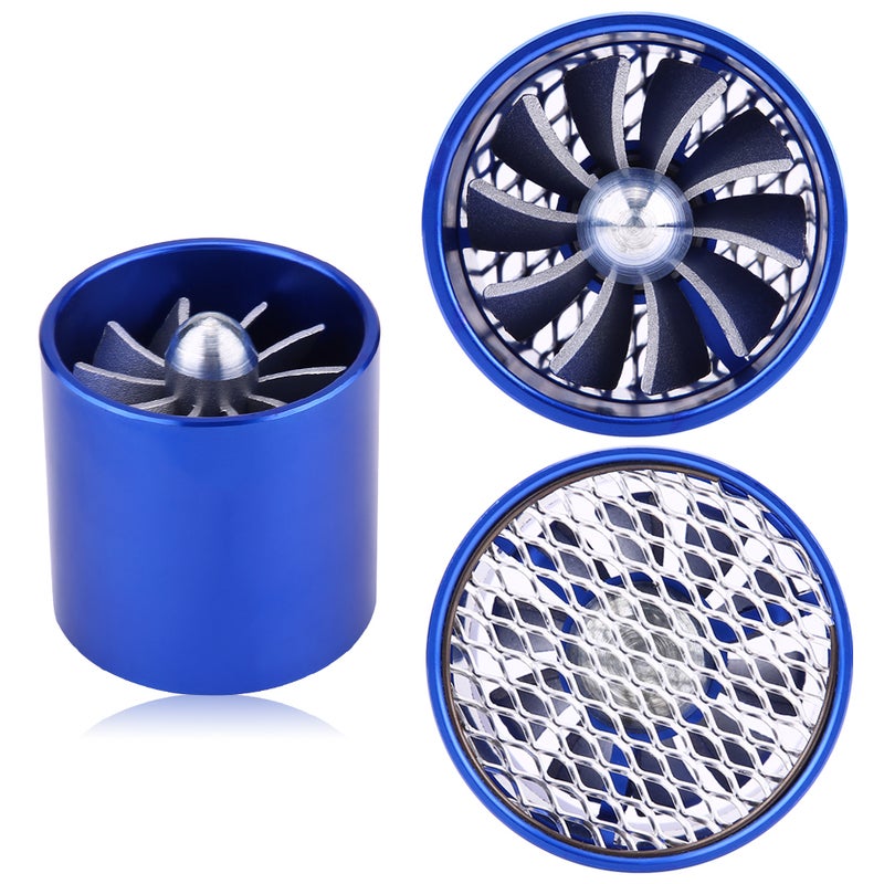 55mm Car Air Intake Turbonator Single Fan Turbine Super Charger Gas Fuel Saver Turbo - Image 4