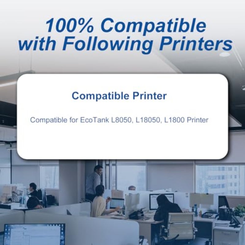 EcoTank printer ink set: 6-colour multipack black, cyan, magenta, yellow, light cyan, light magenta,pigment-based, high-yield, prints up to 8, 000 pages - Image 2