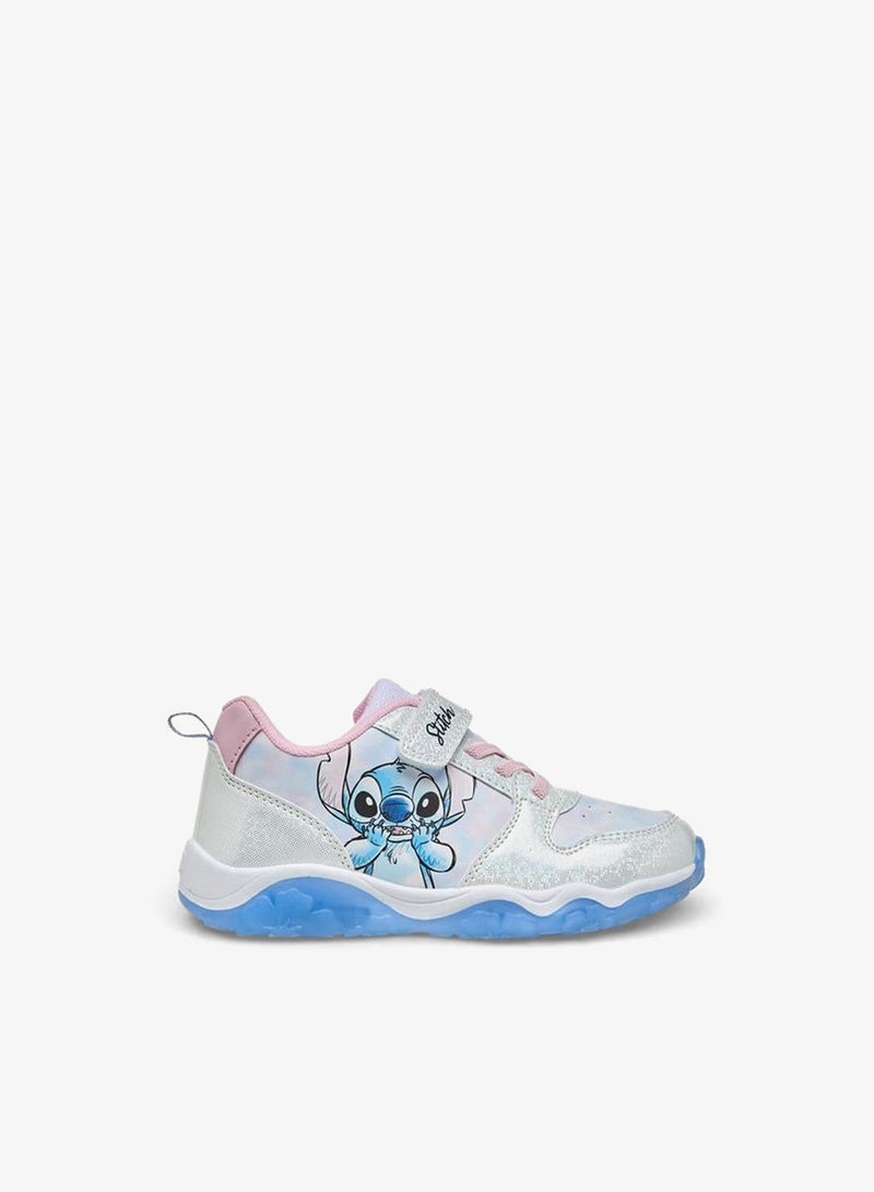 Disney Girls Stitch Print Light-Up Ankle Sneakers - Image 3