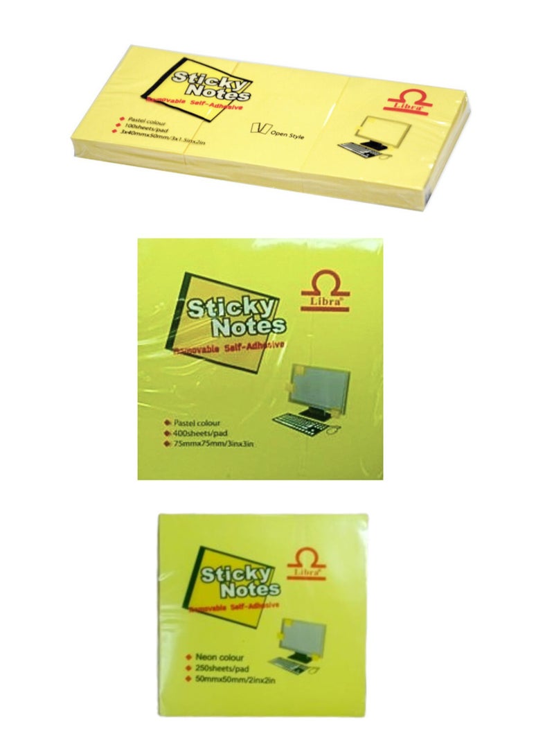 Libra Sticky Notes (Pack Of 3) - Image 1