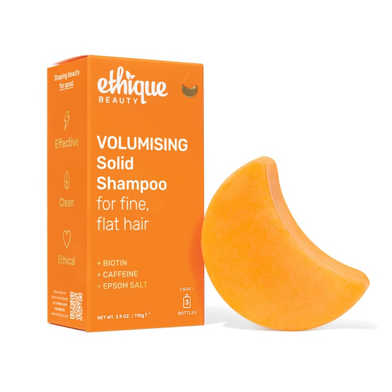 Ethique Volumizing Shampoo Bar with Biotin for thin, fine hair - Plastic-Free, Vegan, Cruelty-Free, 3.88 oz - Formerly Sweet & Spicy - Formerly Sweet & Spicy - Image 1