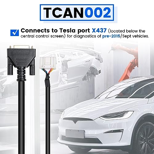 Autel Original Tesla Diagnostic Cables Set for Tesla S & Tesla X, Tesla OBD2 Diagnostic Tools Adapter MaxiSYS 909/919/908SPro/Elite/Elite II/Ultra Tablets - Image 5