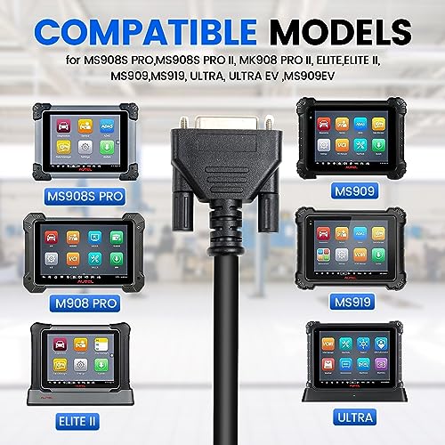 Autel Original Tesla Diagnostic Cables Set for Tesla S & Tesla X, Tesla OBD2 Diagnostic Tools Adapter MaxiSYS 909/919/908SPro/Elite/Elite II/Ultra Tablets - Image 2