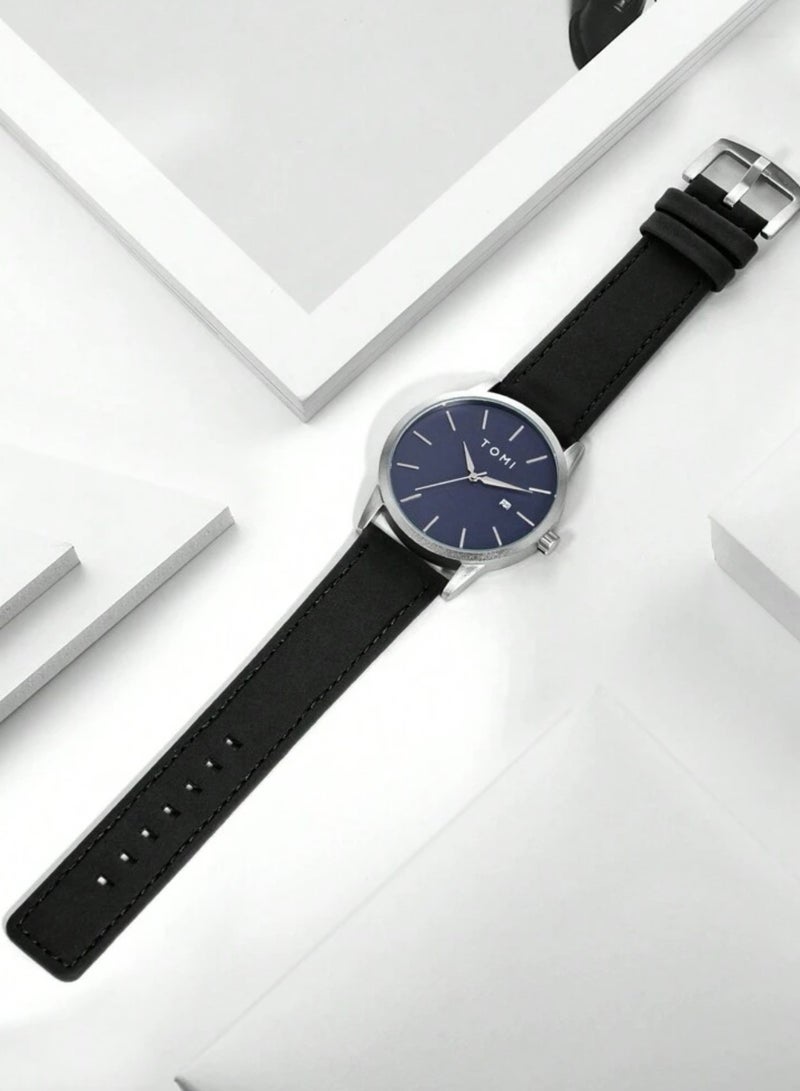 TOMI Men's Wrist Watch Set With Cufflinks And Tie Clip - Image 2