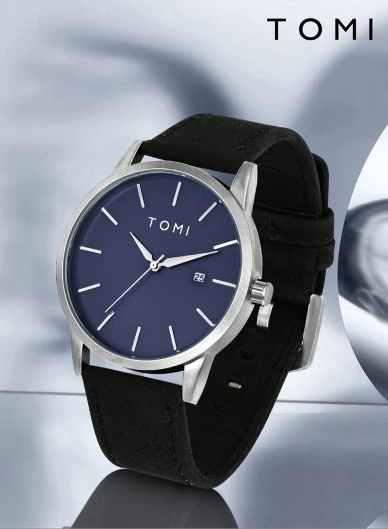 TOMI Men's Wrist Watch Set With Cufflinks And Tie Clip - Image 4