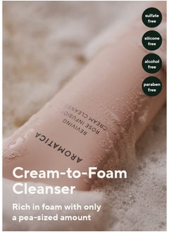 AROMATICA AROMATICA Reviving Rose Infusion Cream Cleanser 145ml  - Image 4