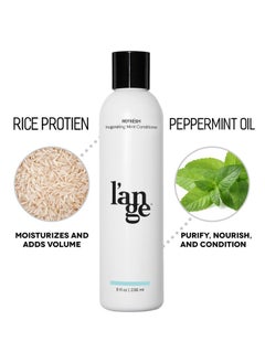 L'ANGE HAIR L'ANGE HAIR Refrésh Invigorating Mint Cream Hair Conditioner | Moisturizing Peppermint Paraben-free & Sulfate-Free Hair Conditioner | Boosts Shine with Weightless Hydration | Deep Conditioning  - Image 2
