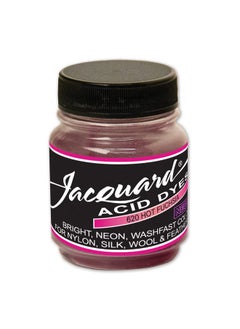 Jacquard Acid Dye Hot Fuchsia 1/2 Oz Net Wt Acid Dye For Wool Silk Feathers And Nylons Brilliant Colorfast And Highly Concentrated  - Image 1