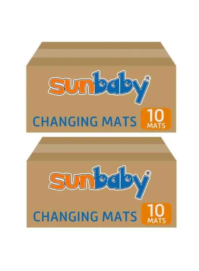 STAR BABiES Sunbaby Disposable Changing mat - Pack of 20 - Blue