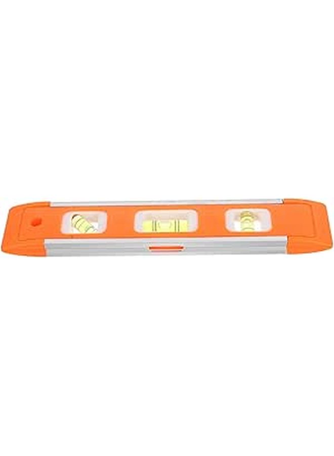 Aluminum Alloy Mini Spirit Level Ruler Lightweight Precision Bubble Measuring Tool For Construction Renovation And Engineering Portable Design Yellow - Image 1