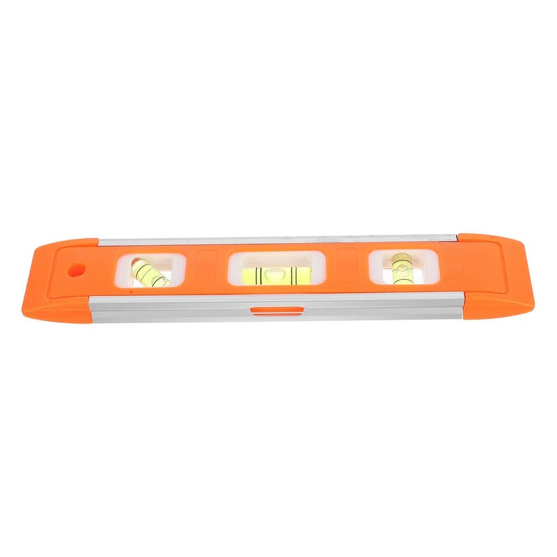 Aluminum Alloy Mini Spirit Level Ruler Lightweight Precision Bubble Measuring Tool For Construction Renovation And Engineering Portable Design Yellow - Image 2