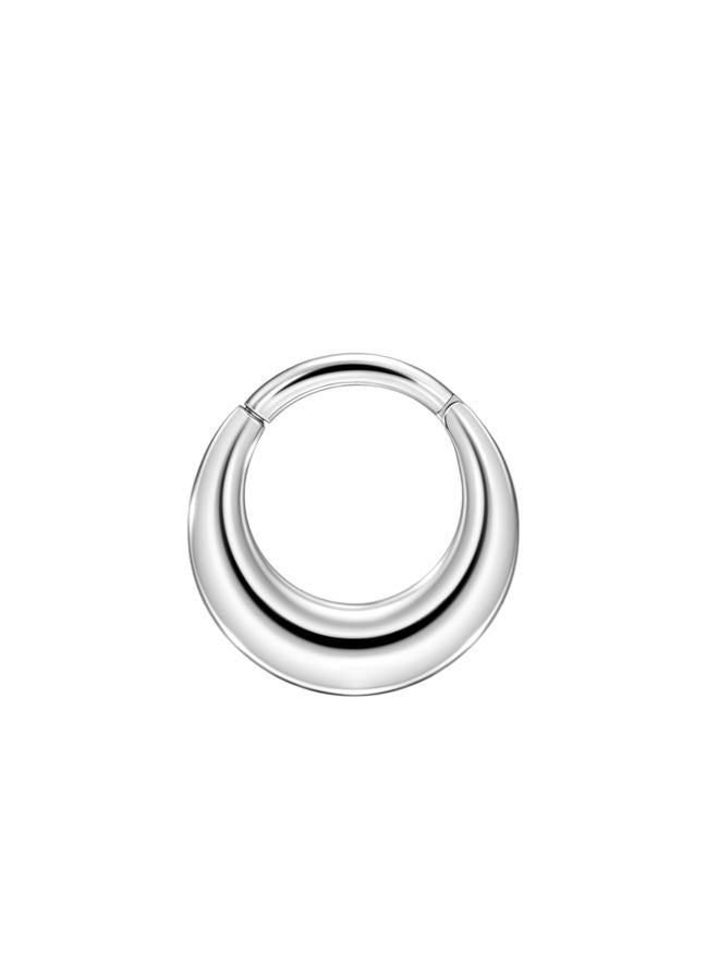 FANSING 316L Surgical Steel Piercing Rings for Septum and Daith, 16g 8mm, Stainless Steel, no gemstone - Image 1