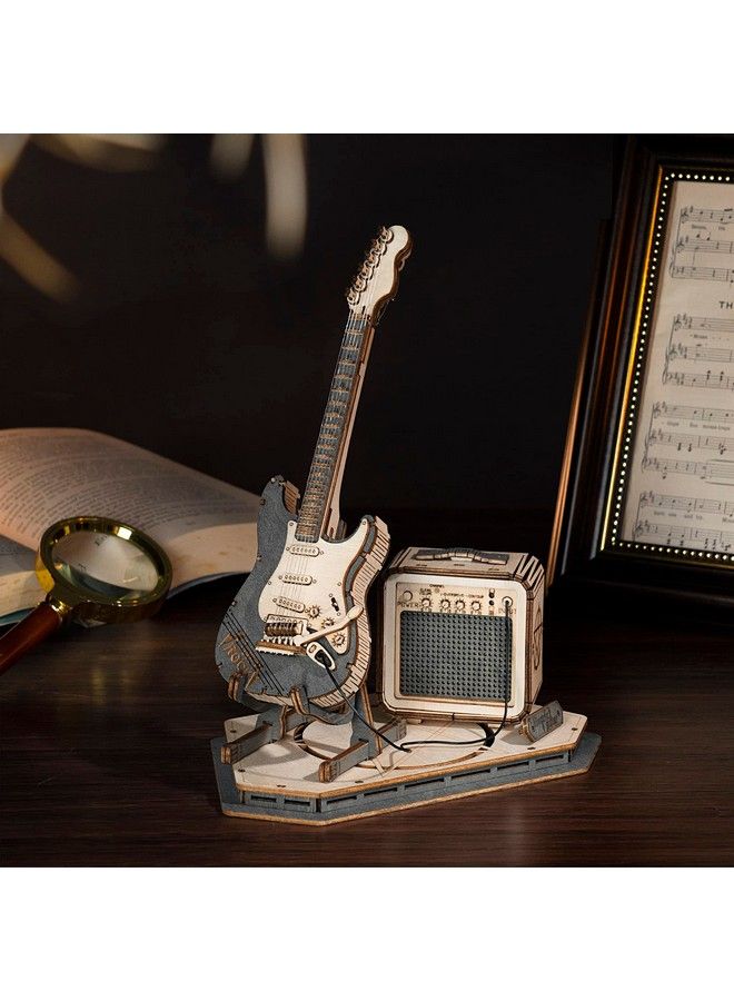 Robotime 3D Puzzle For Kids Wooden Craft Kits Diy Model Guitar Kit To Build Brain Teaser Puzzle Toy Creative Gift For Teens & Adults - Image 3