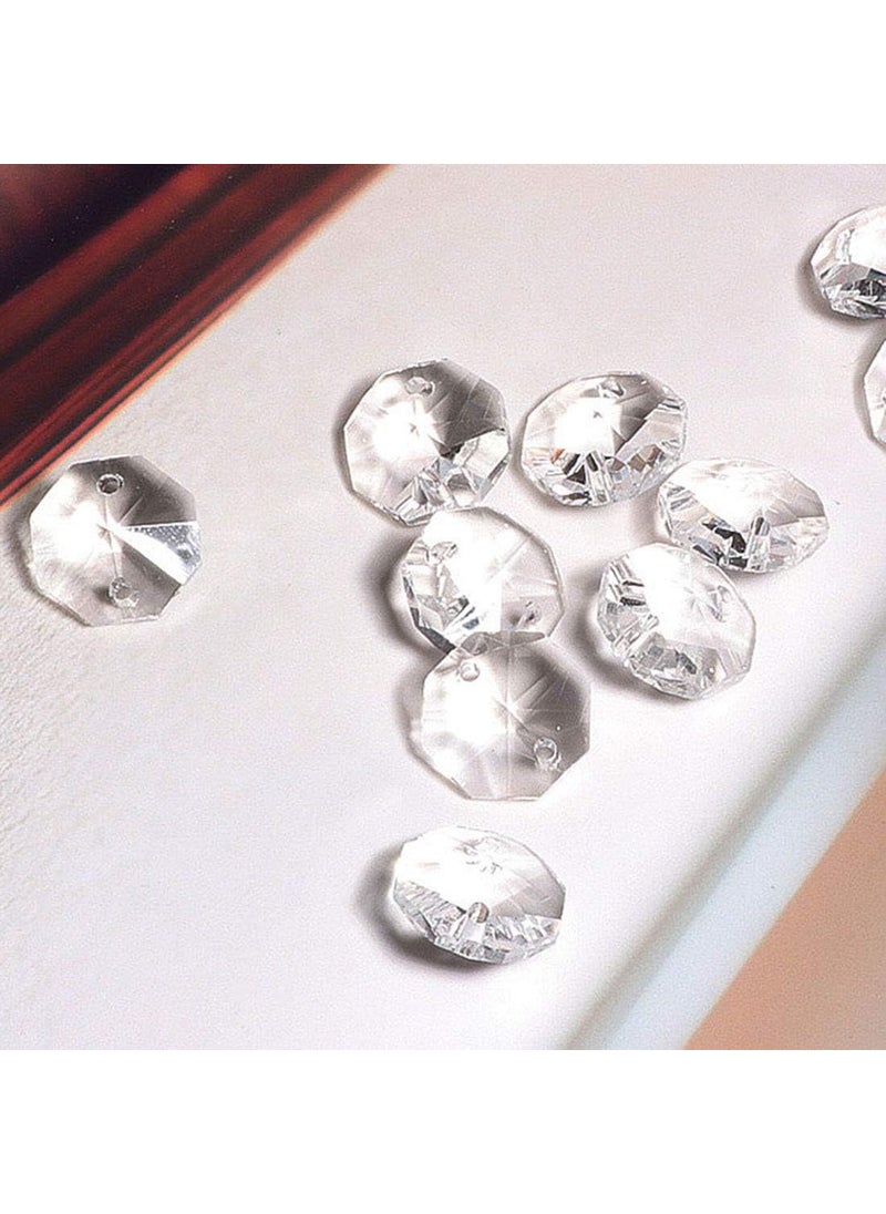 SATRA TRADERS SATRA TRADERS Glass Crsytal Clear Crystal Glass Chandelier Size 14mm 100pcs  - Image 5